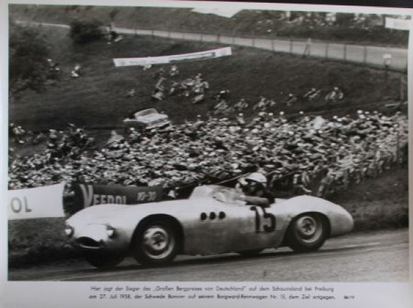 Borgward Hansa 1500 Racingcar with Joakim Bonnier "Großen Bergpreis von Deutschland" 1958 Factoryphoto (8388)